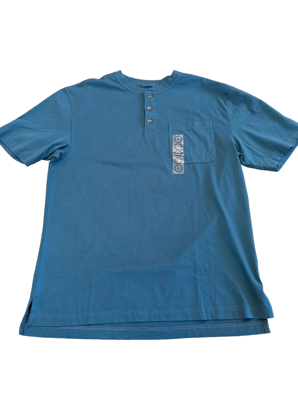 RedHead Blue Henley Pocket Tee Cotton Short Sleeve Shirt NWT Men’s M